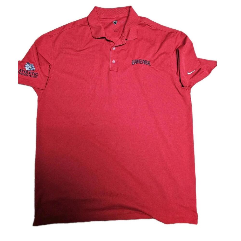 Nike Golf Mens Polo Size‎ 2x Red Gonzaga GU